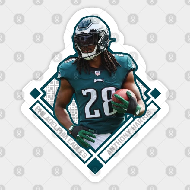 ANTHONY HARRIS PHILADELPHIA EAGLES Sticker by hackercyberattackactivity